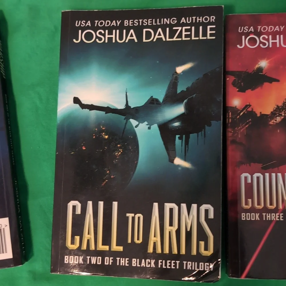 The Black Fleet Trilogy Warship, Call To Arms and Counterstrike Joshua Dalzelle - Picture 4 of 7